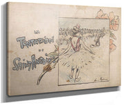 Selected Pages From The Shadow Theater Album La Tentation De Saint Antoine (Temptation Of Saint Anthony) 3 By Henri Riviere Fine Art Print 2