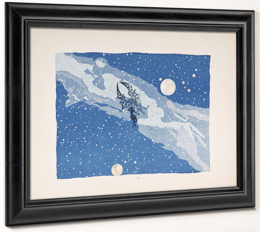 Selected Pages From The Shadow Theater Album La Tentation De Saint Antoine (Temptation Of Saint Anthony) 4 By Henri Riviere Fine Art Print 2