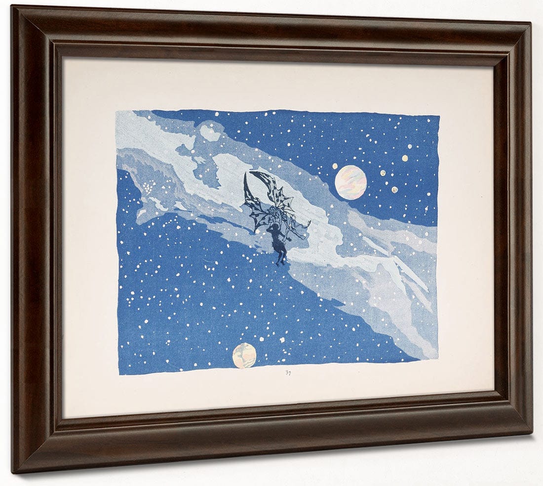 Selected Pages From The Shadow Theater Album La Tentation De Saint Antoine (Temptation Of Saint Anthony) 4 By Henri Riviere Fine Art Print 2