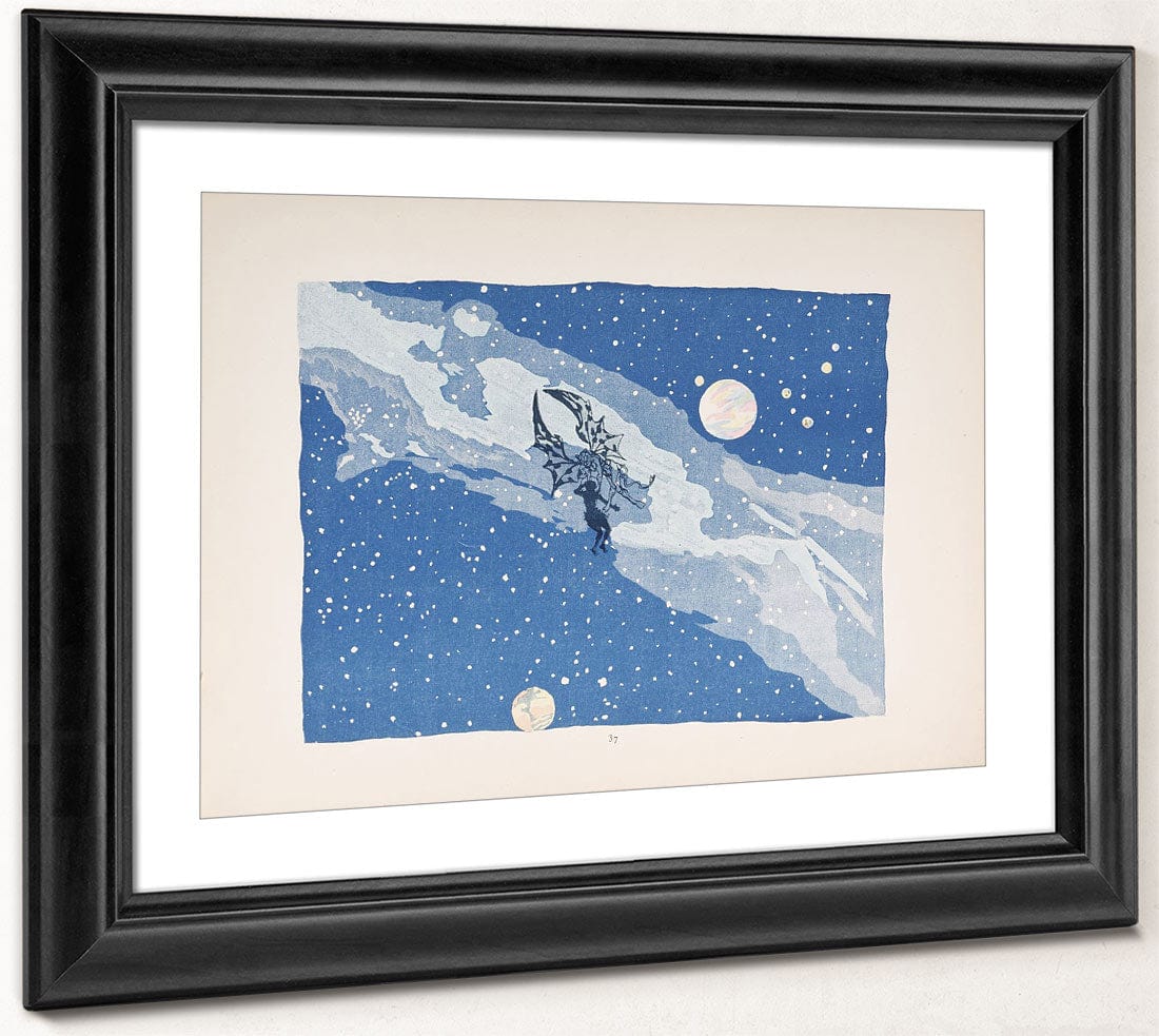 Selected Pages From The Shadow Theater Album La Tentation De Saint Antoine (Temptation Of Saint Anthony) 4 By Henri Riviere Fine Art Print 2