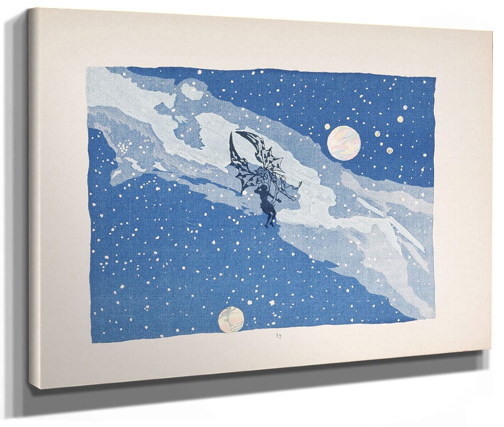 Selected Pages From The Shadow Theater Album La Tentation De Saint Antoine (Temptation Of Saint Anthony) 4 By Henri Riviere Fine Art Print 2