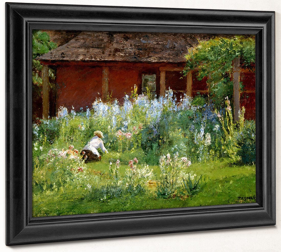 Selma In The Garden By Theodore Clement Steele Fine Art Print 2