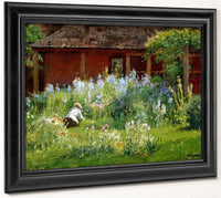 Selma In The Garden By Theodore Clement Steele Fine Art Print 2
