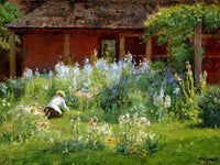 Selma In The Garden By Theodore Clement Steele Fine Art Print 2
