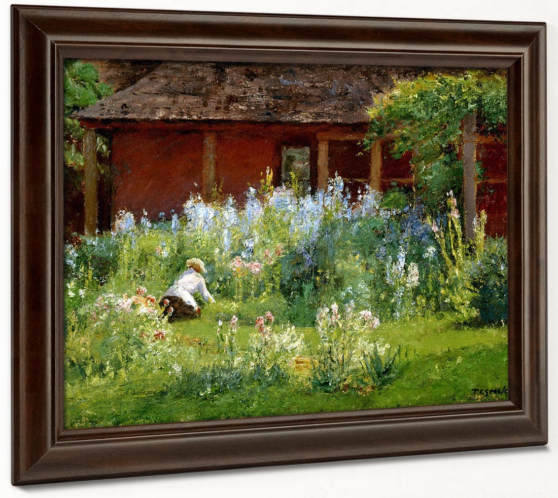 Selma In The Garden By Theodore Clement Steele Fine Art Print 2