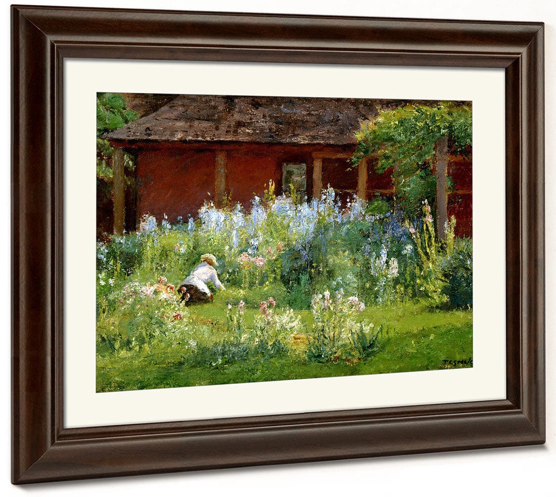 Selma In The Garden By Theodore Clement Steele Fine Art Print 2