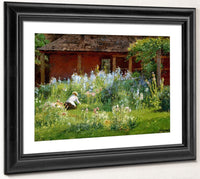 Selma In The Garden By Theodore Clement Steele Fine Art Print 2