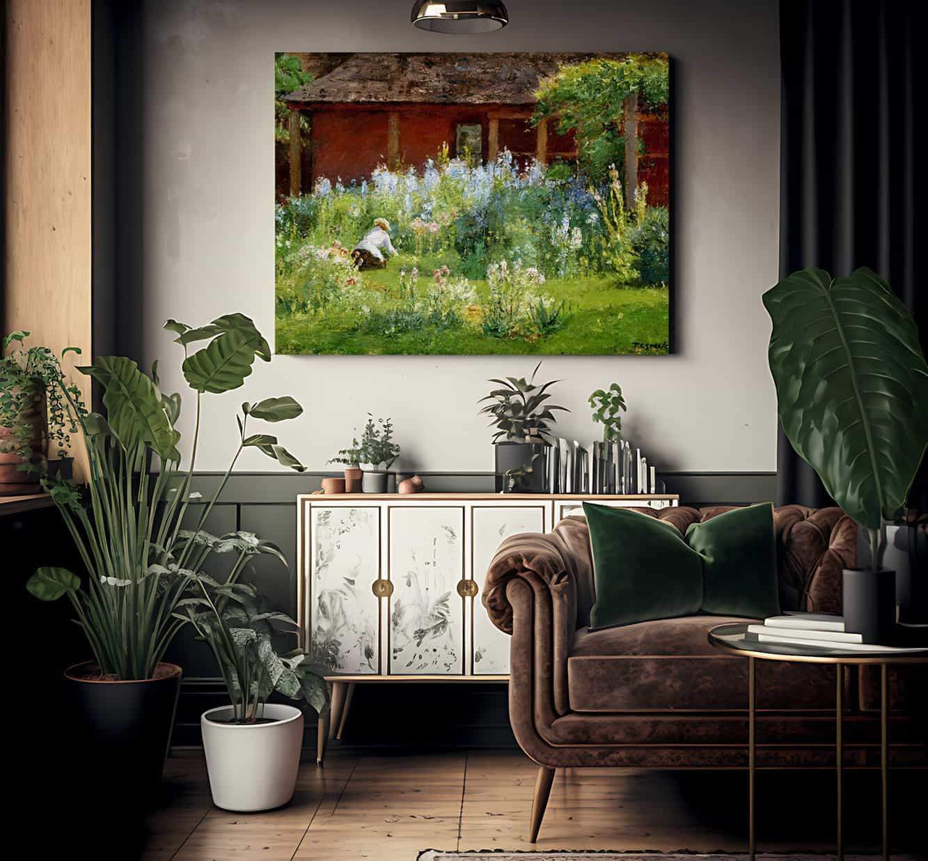 Selma In The Garden By Theodore Clement Steele Fine Art Print 2