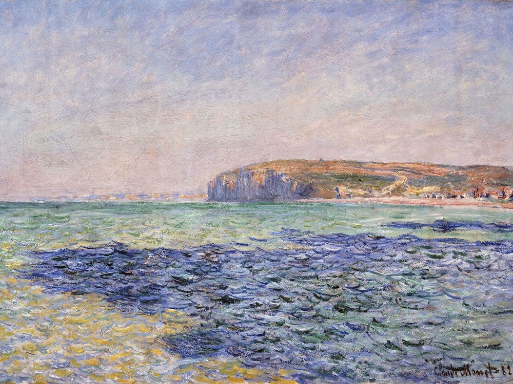 Shadows On The Sea   The Cliffs At Pourville By Claude Monet Fine Art Print 2