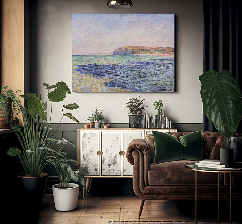 Shadows On The Sea   The Cliffs At Pourville By Claude Monet Fine Art Print 2