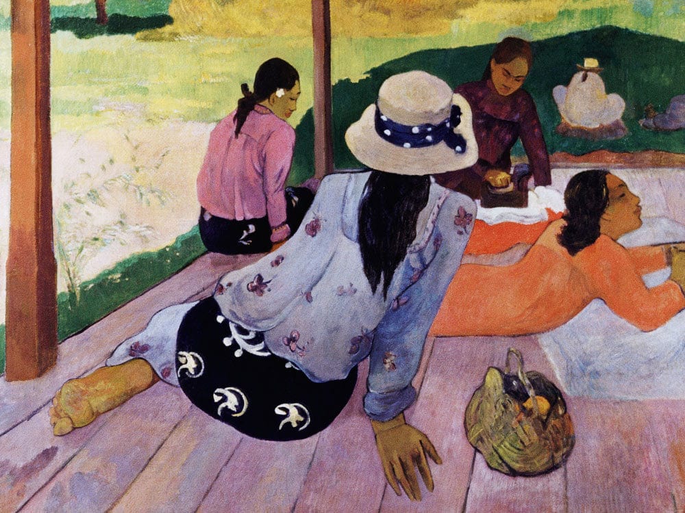 Siesta By Paul Gauguin Fine Art Print 2