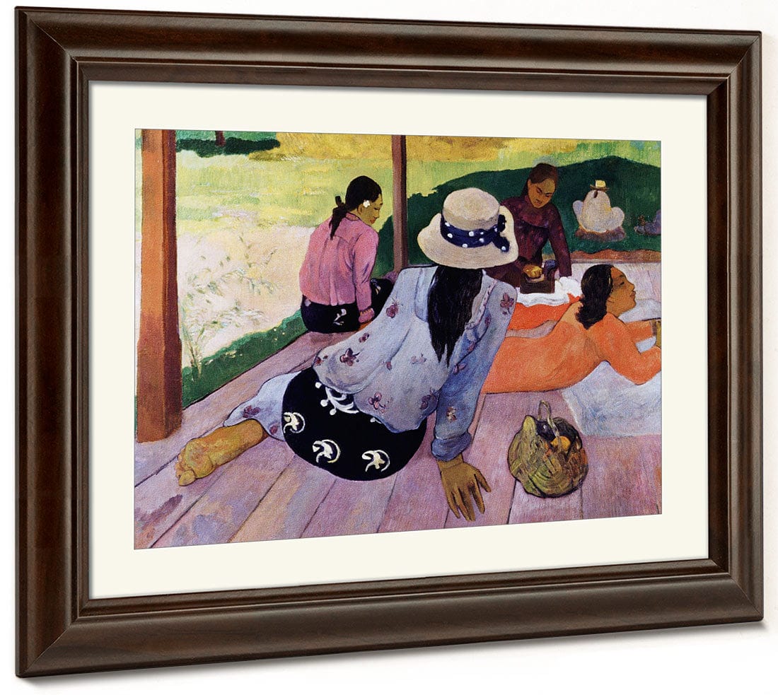 Siesta By Paul Gauguin Fine Art Print 2