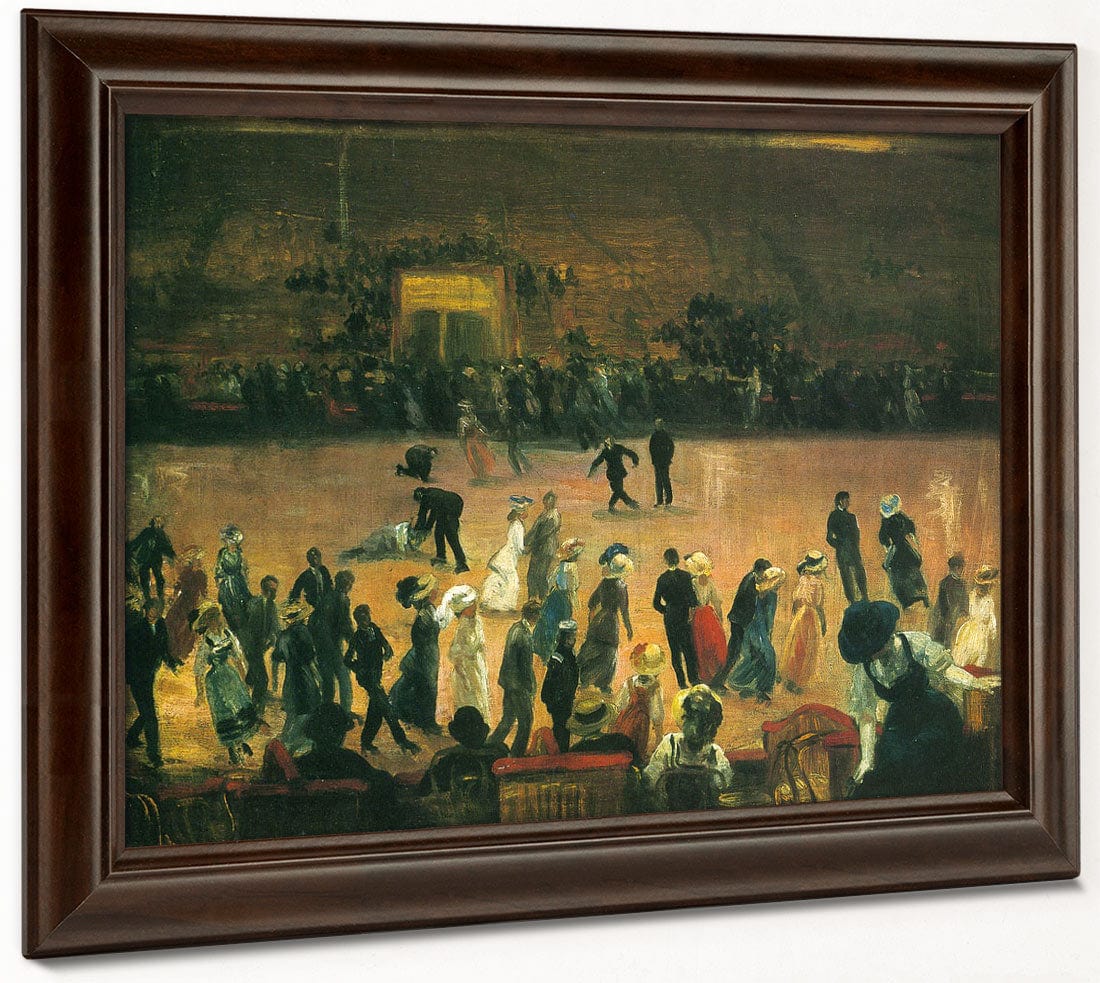 Skating Rink New York City 1906 By William Glackens Fine Art Print 2