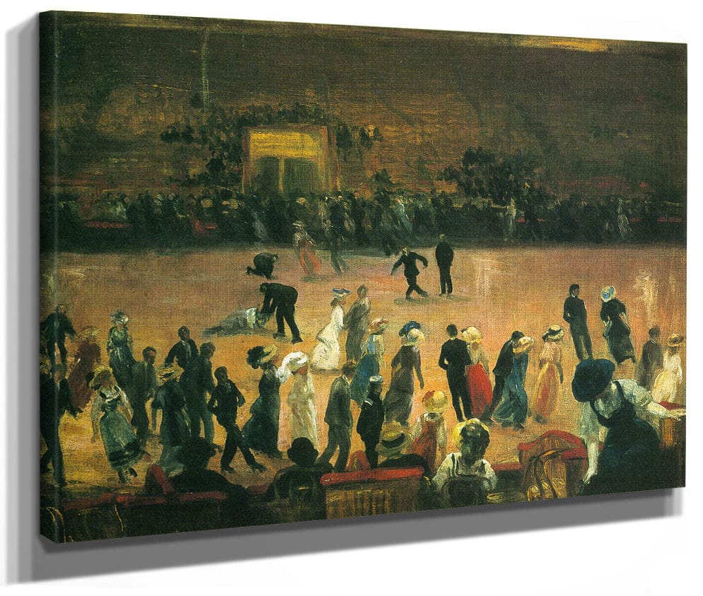 Skating Rink New York City 1906 By William Glackens Fine Art Print 2