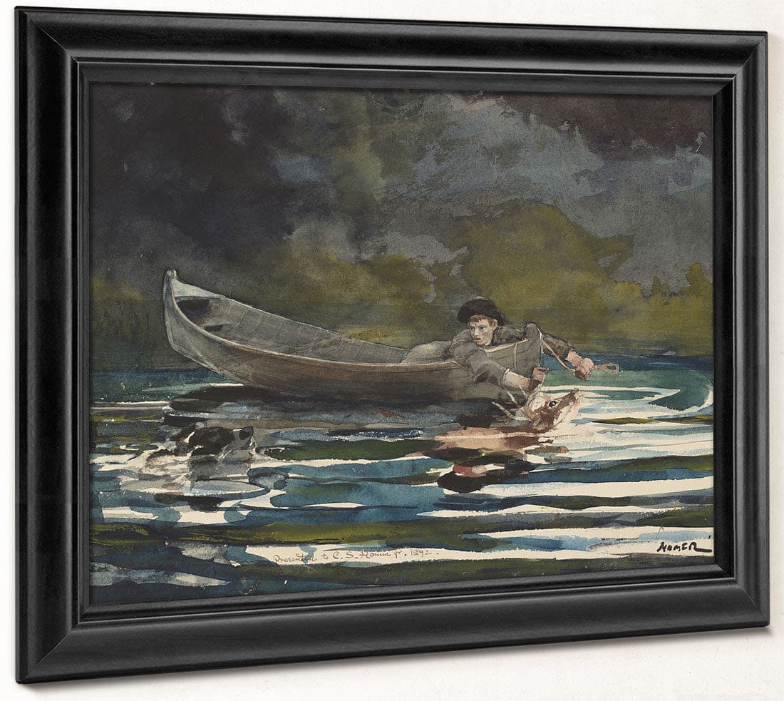 Sketch For Hound And Hunter By Winslow Homer Fine Art Print 2
