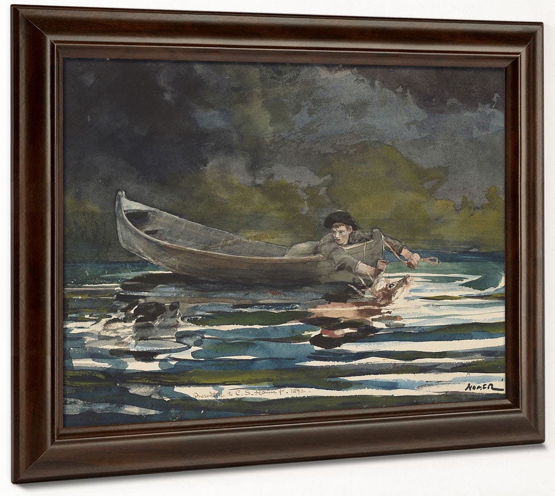 Sketch For Hound And Hunter By Winslow Homer Fine Art Print 2