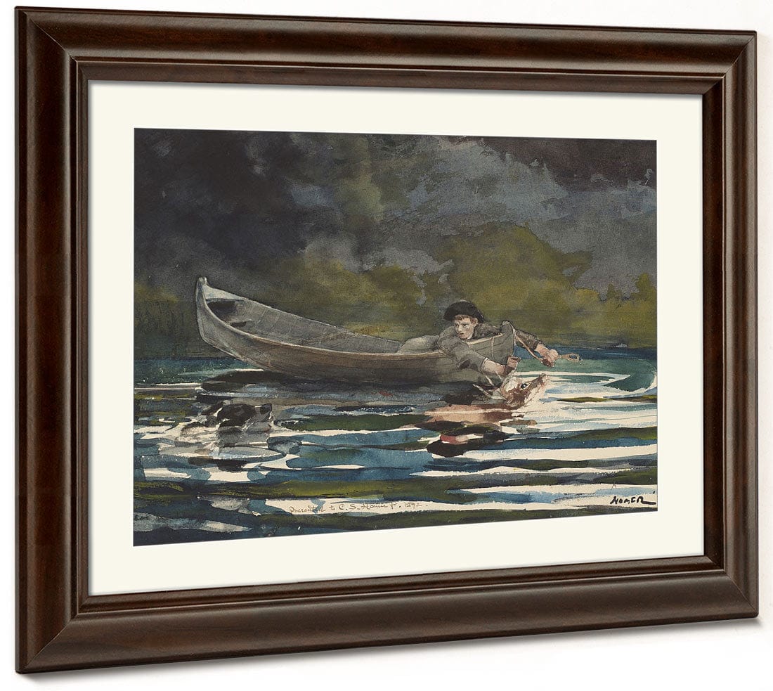 Sketch For Hound And Hunter By Winslow Homer Fine Art Print 2