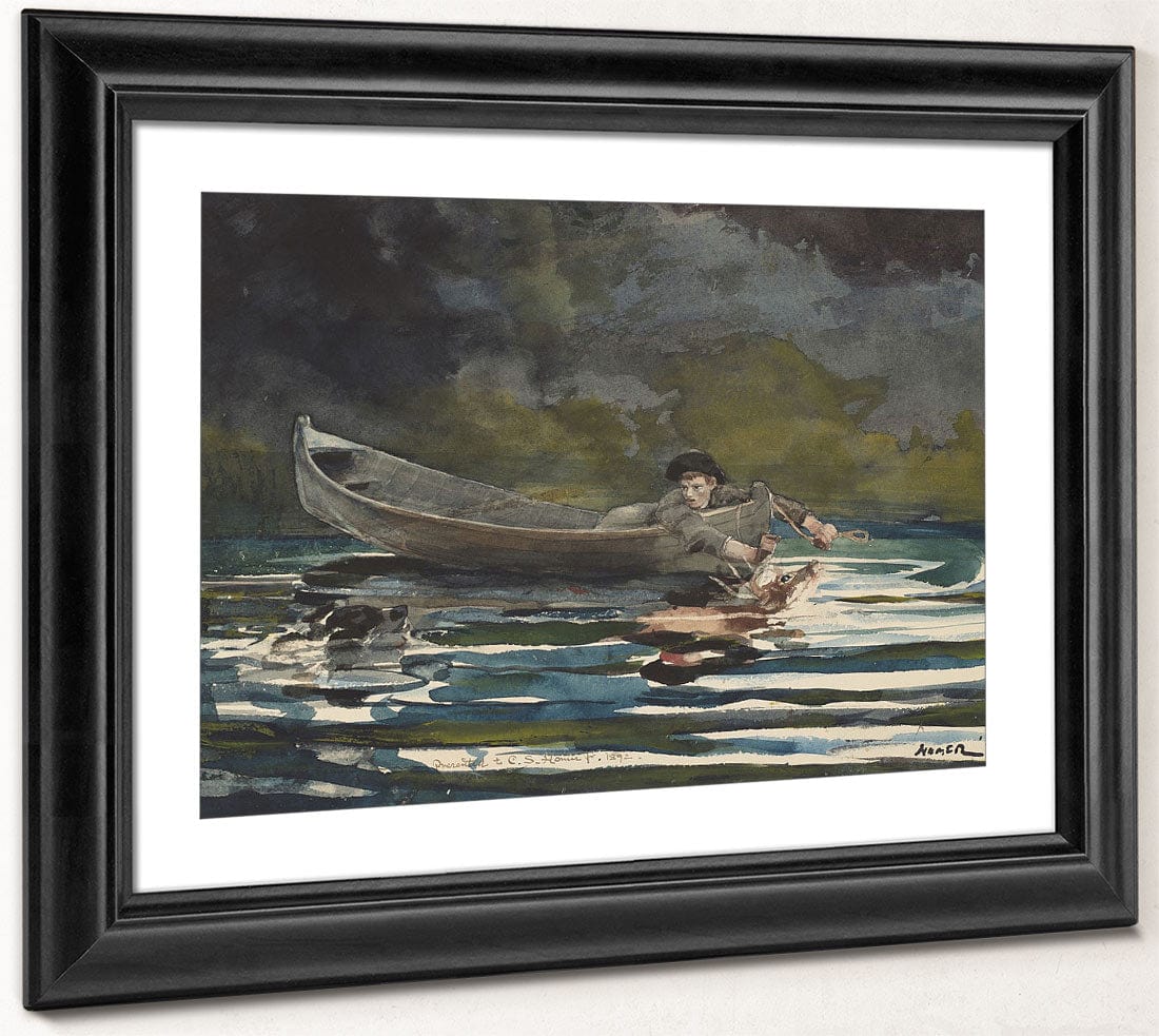 Sketch For Hound And Hunter By Winslow Homer Fine Art Print 2