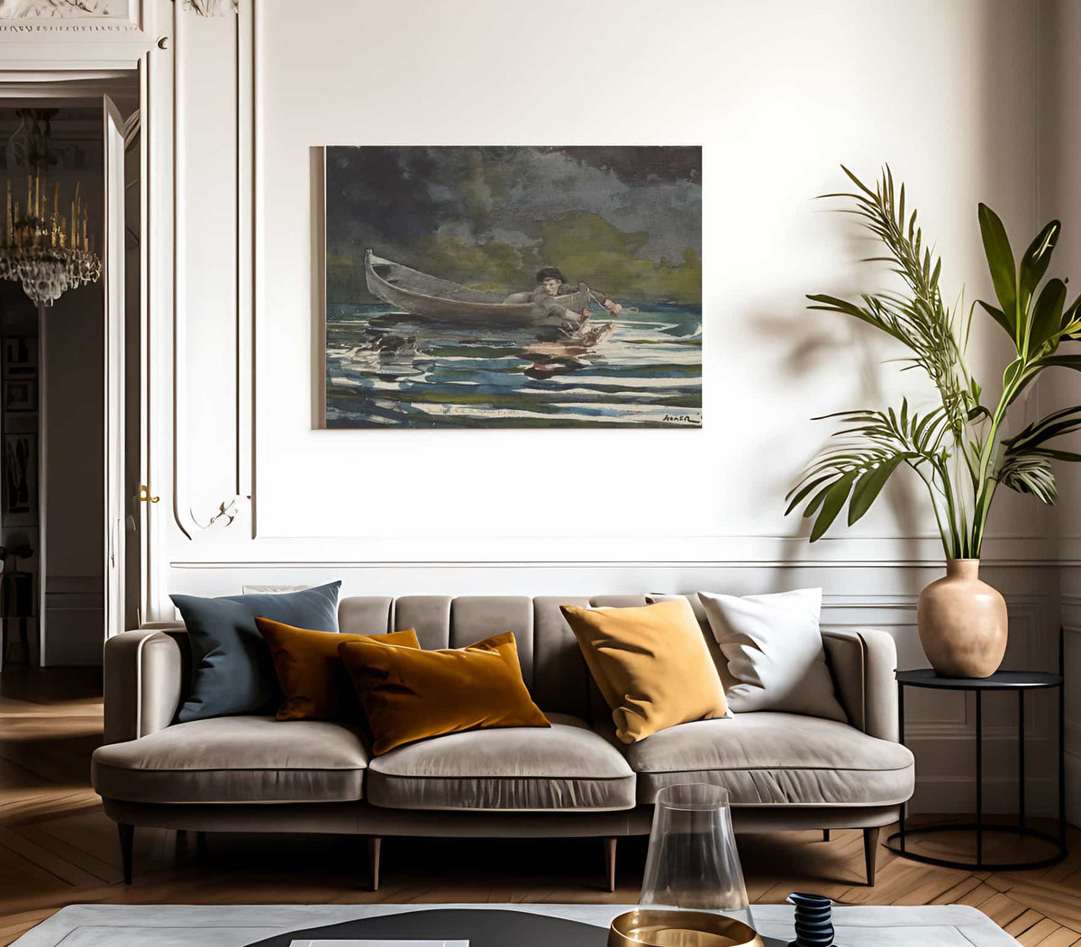 Sketch For Hound And Hunter By Winslow Homer Fine Art Print 2