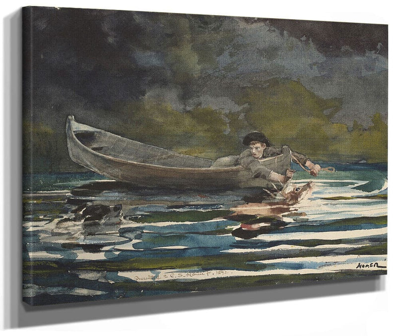 Sketch For Hound And Hunter By Winslow Homer Fine Art Print 2