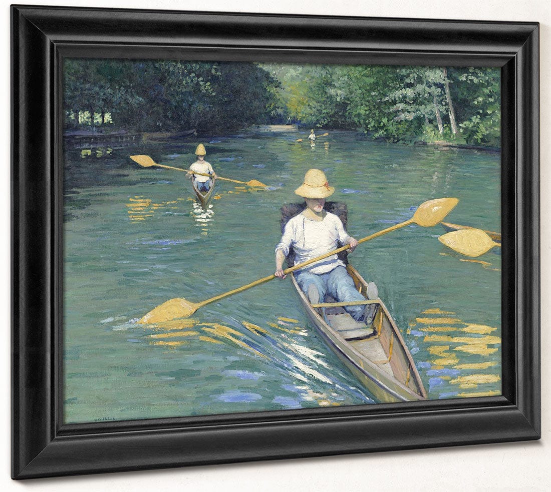 Skiffs By Gustave Caillebotte Fine Art Print 2