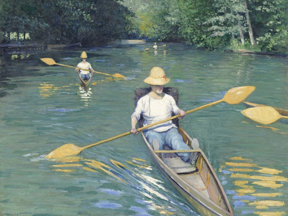 Skiffs By Gustave Caillebotte Fine Art Print 2