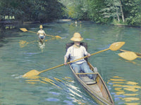 Skiffs By Gustave Caillebotte Fine Art Print 2