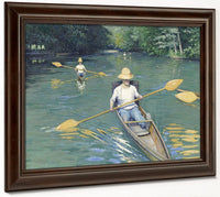 Skiffs By Gustave Caillebotte Fine Art Print 2