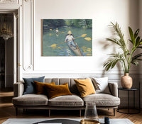 Skiffs By Gustave Caillebotte Fine Art Print 2