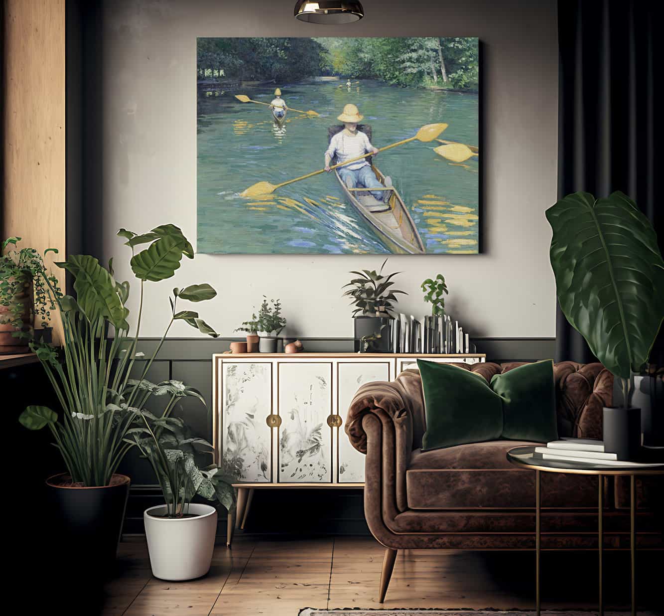 Skiffs By Gustave Caillebotte Fine Art Print 2