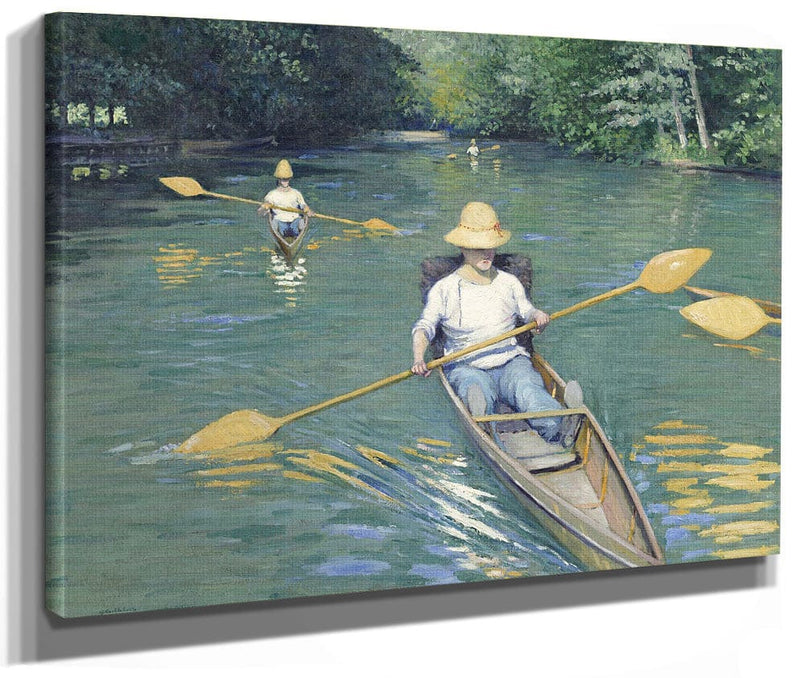 Skiffs By Gustave Caillebotte Fine Art Print 2
