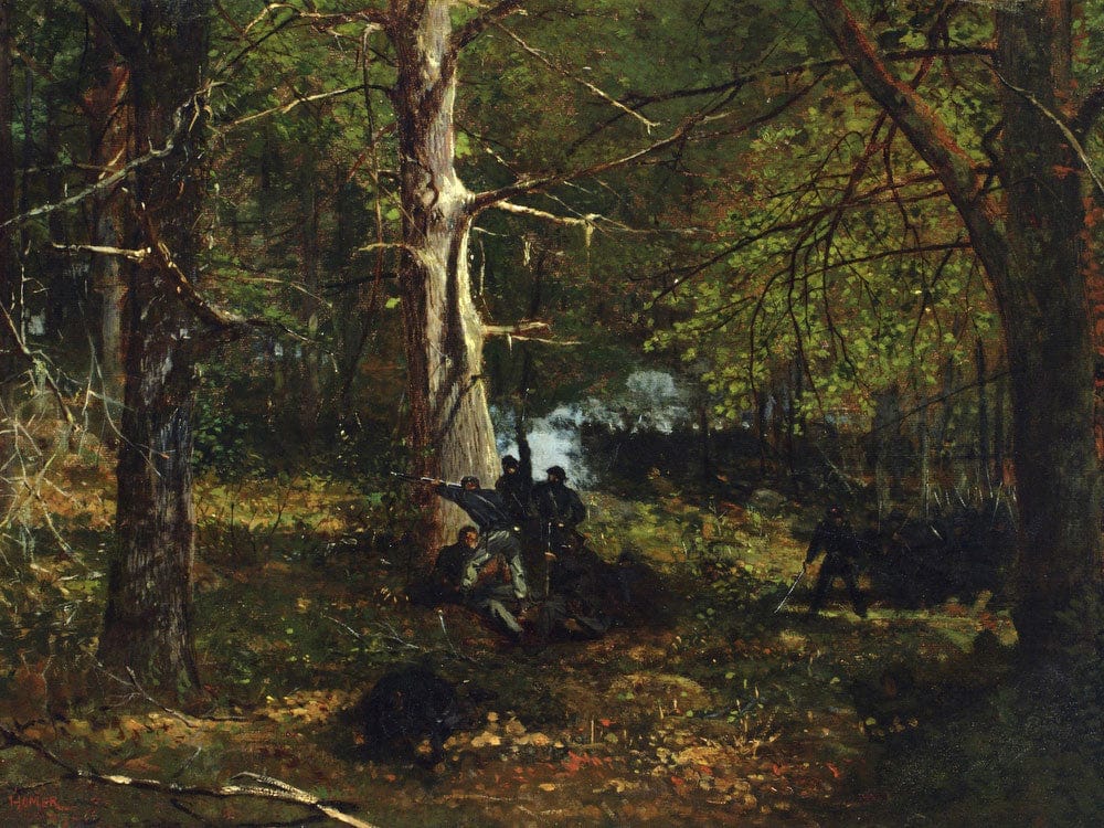 Skirmish In The Wilderness By Winslow Homer Fine Art Print 2