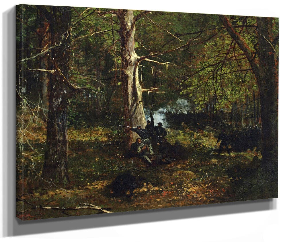 Skirmish In The Wilderness By Winslow Homer Fine Art Print 2