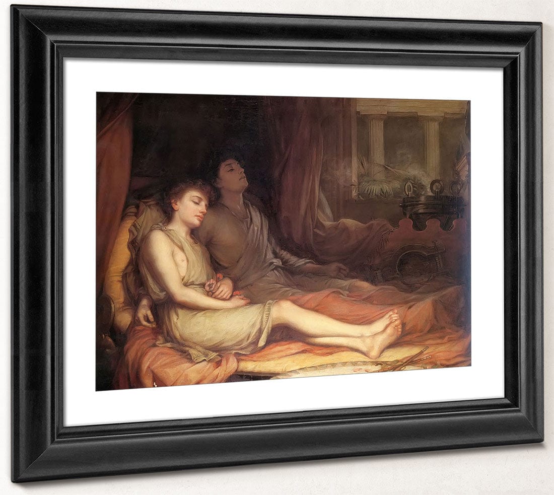 Sleep And His Half Brother Death By John Waterhouse Fine Art Print 2