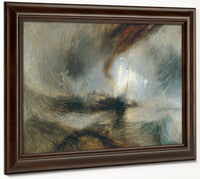 Snow By Storm By   By Steam Boat By Off By A By Harbour's By Mouth By Jmw Turner Fine Art Print 2