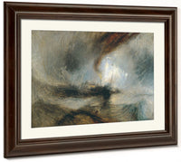 Snow By Storm By   By Steam Boat By Off By A By Harbour's By Mouth By Jmw Turner Fine Art Print 2