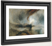 Snow By Storm By   By Steam Boat By Off By A By Harbour's By Mouth By Jmw Turner Fine Art Print 2