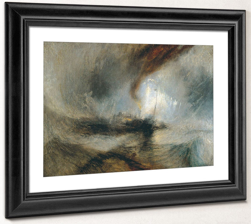 Snow By Storm By   By Steam Boat By Off By A By Harbour's By Mouth By Jmw Turner Fine Art Print 2