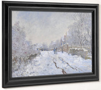 Snow Scene At Argenteuil By Claude Monet Fine Art Print 2