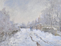 Snow Scene At Argenteuil By Claude Monet Fine Art Print 2
