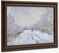 Snow Scene At Argenteuil By Claude Monet Fine Art Print 2
