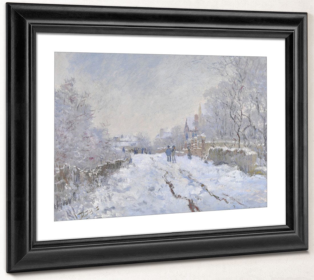 Snow Scene At Argenteuil By Claude Monet Fine Art Print 2