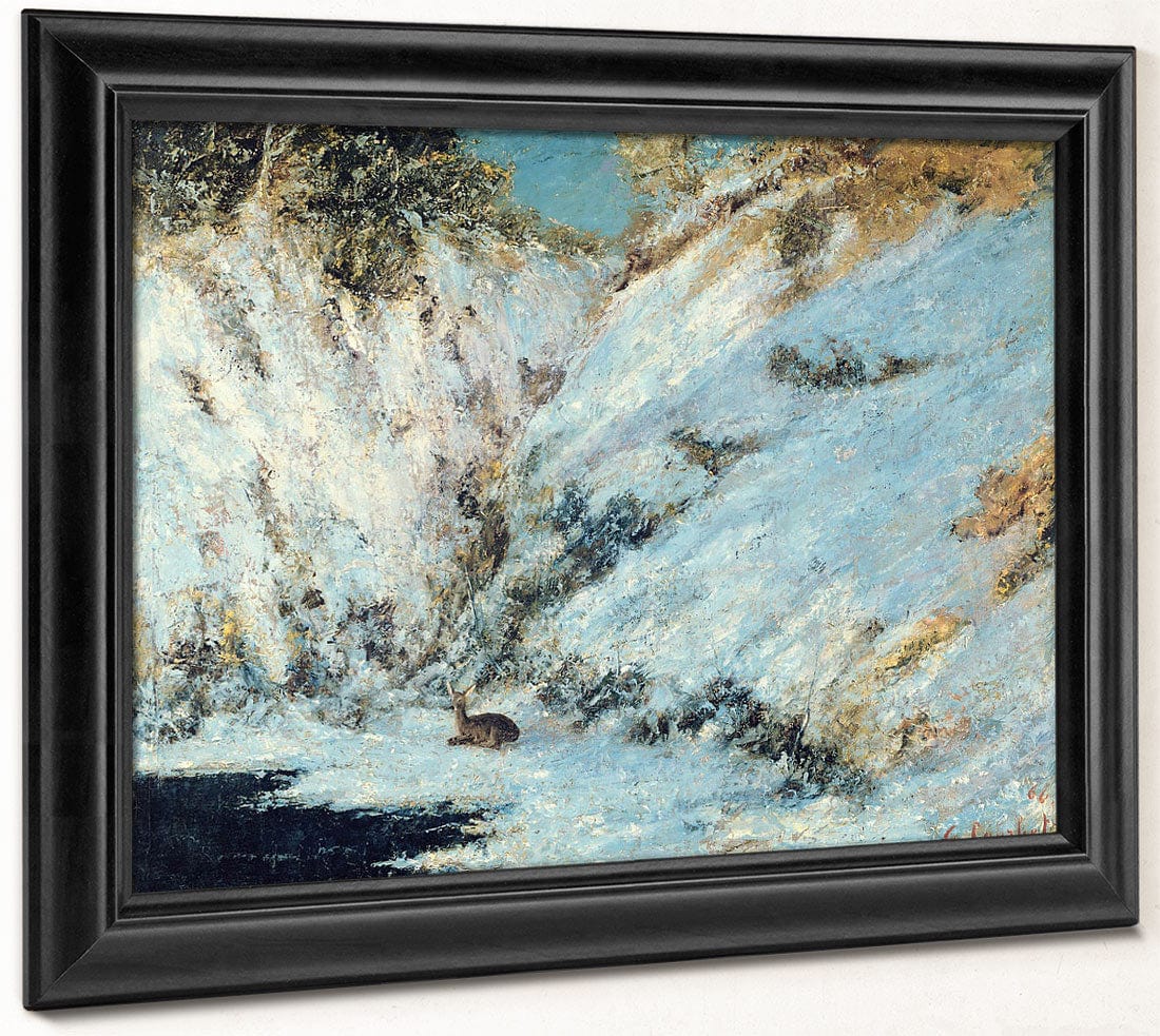 Snowy Landscape By Jean Desire Gustave Courbet Fine Art Print 2