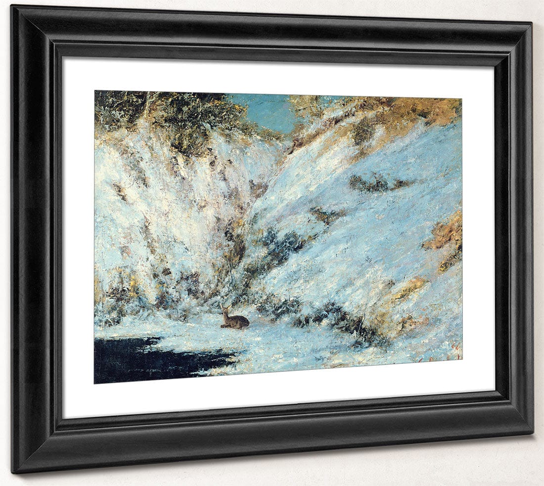 Snowy Landscape By Jean Desire Gustave Courbet Fine Art Print 2