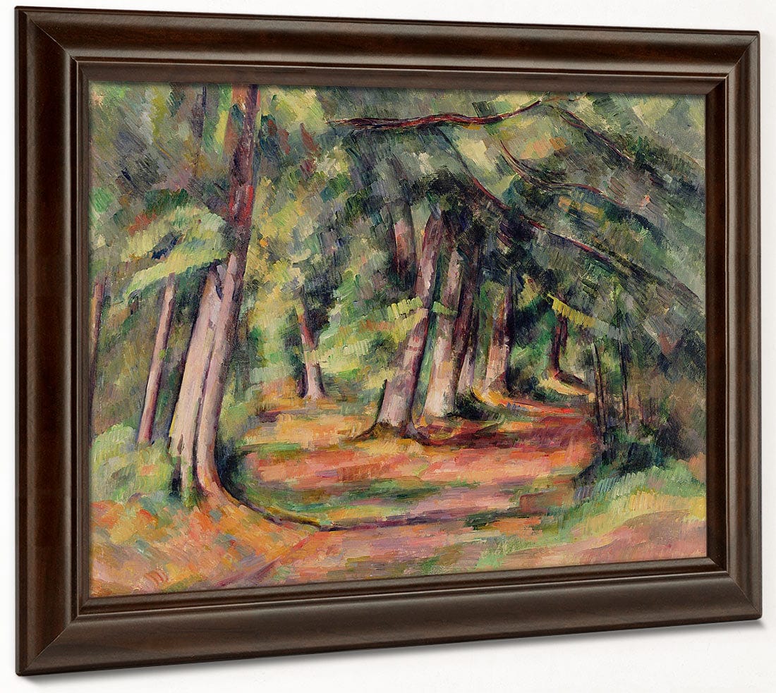 Sous Bois (Pres Du Jas De Bouffan) By Paul Cezanne Fine Art Print 2