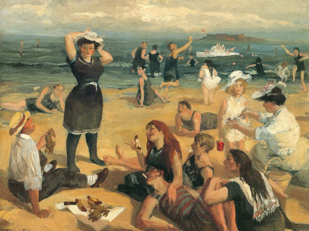 South Beach Bathers 1907 1908 By John Sloan Fine Art Print 2