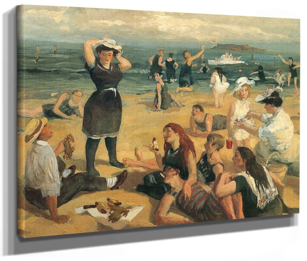 South Beach Bathers 1907 1908 By John Sloan Fine Art Print 2