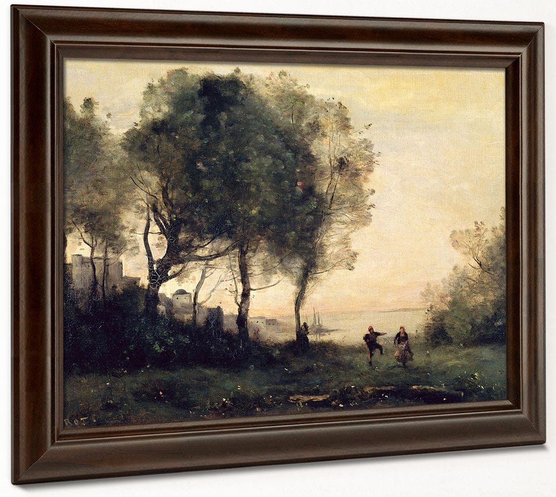 Souvenir Of Italy By Jean Baptiste Camille Corot Fine Art Print 2