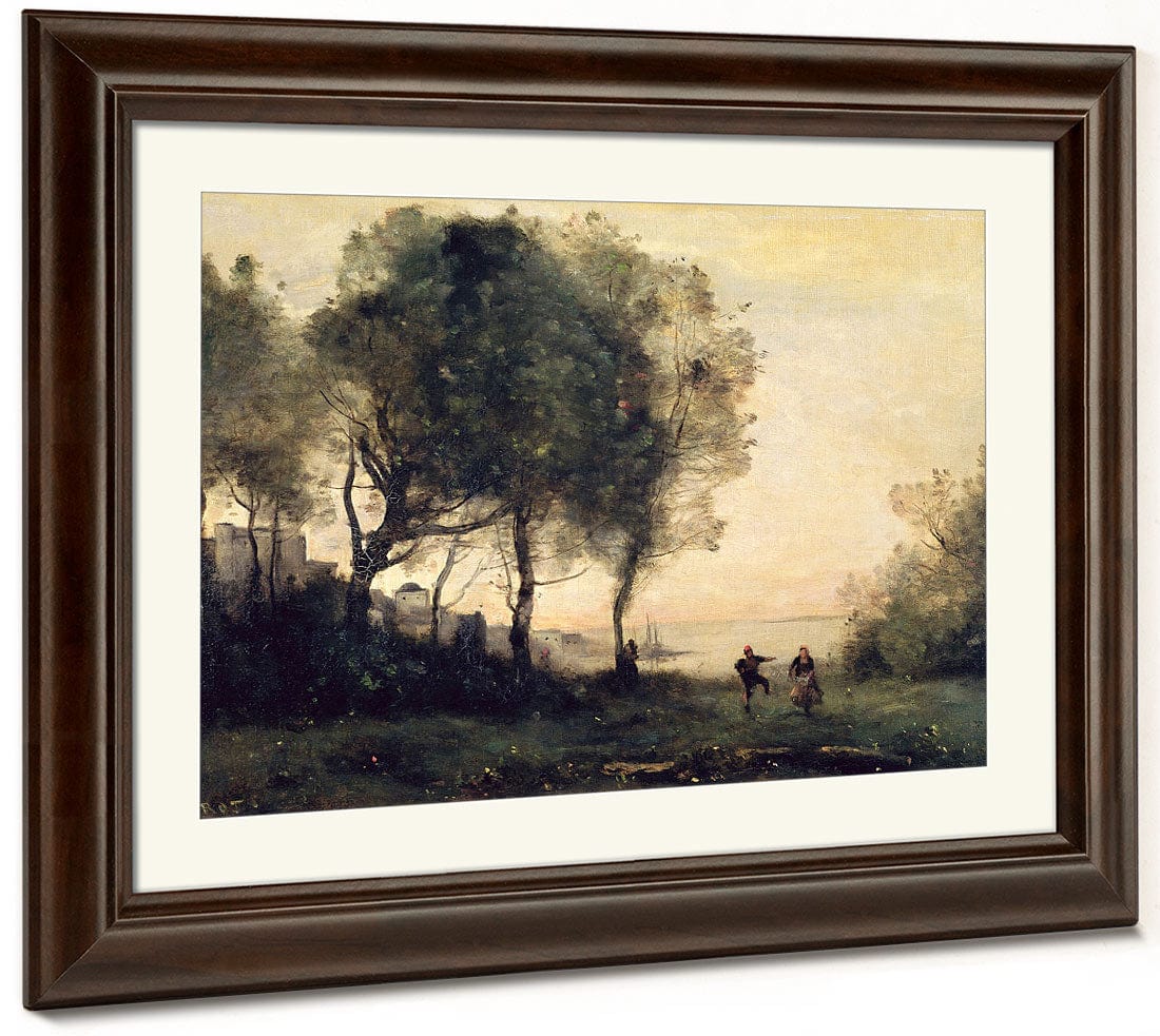 Souvenir Of Italy By Jean Baptiste Camille Corot Fine Art Print 2