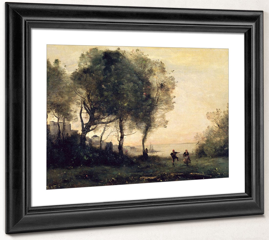 Souvenir Of Italy By Jean Baptiste Camille Corot Fine Art Print 2